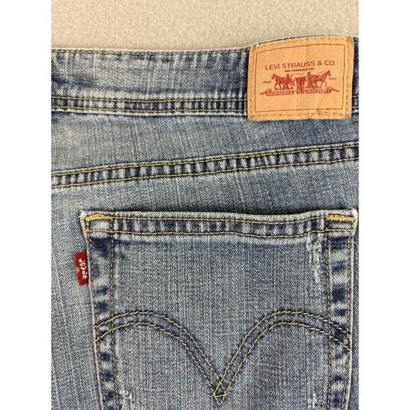 Levis 518 Superlow Jeans Women 34x30 Blue Bootcut Fading Sz Tag 13 S - Picture 11 of 13